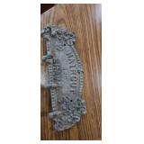Cast iron 25cent haircut in shave key hook