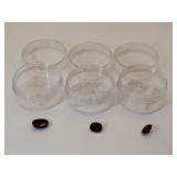 3 different red  gemstones