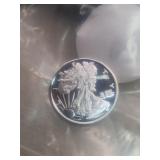 1 Gram of .999 Fine SilverLady Liberty Coin