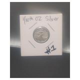 1/10 Of An Ounce of SilverLady Liberty Coin