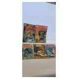5 DC comics,  Tarzan, Dark mansion, house of