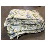 Hand quilted California King comforter 120 x 120"