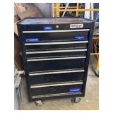 black Duracraft Pro 5-drawer rolling tool cabinet