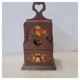 1973 plastic coaster and toothpick holder 8.5in
