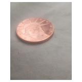 Statue Of Liberty 1 Ounce Copper .999 Fine Copper