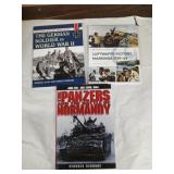 Group of three World War II books.