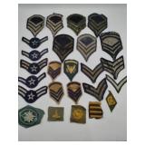 mixed military vintage patches