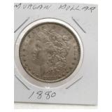 1880 silver Morgan dollar