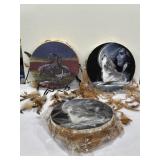 Decorative Native American-style hand drum, not