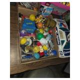 Kids toy cars and action figures assortment