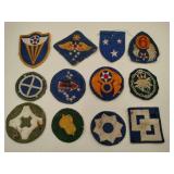 12 mixed vintage patches