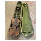Old violin and case for restoration
