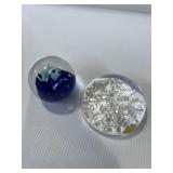 Cristal France lead crystal snowflake paperweight