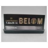 BELOM 7.62x39 Tactical 123 gr FMJ 20 rounds