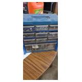 Small bolt organizer 10 compartment with contents