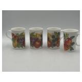 3 LaScelles & 1 Roy Kirkham Orchard Coffee Mugs