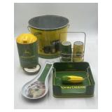 John Deere barbecue accessories metal bucket,