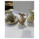 Tilso hand-painted porcelain mini pitcher and
