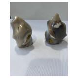 polished agate and banded agate flame carving