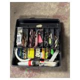 Tacklebox and contents, including scale