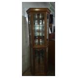 Pulaski furniture Co. Lighted Corner cabinet with