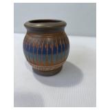 handmade Southwestern-style art pottery vase