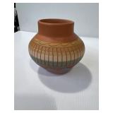 handmade Southwestern-style art pottery vase