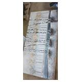 Large wall art winter trees 55x28in