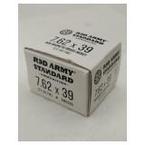 Red army standard ammo  7.62 x 39  122 gr 20