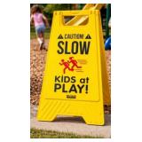 Double Sided NEW FOLDING CAUTION SIGN With Handle