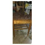 Mersman mcm side table single drawer 30x20x22in