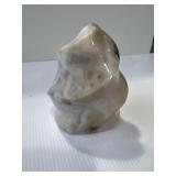 polished Orca Agate flame gemstone