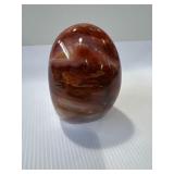 polished specimen of carnelian agate