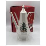 Nikko Christmastime coffee pot in box