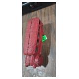 Cast iron. 4 in red bus