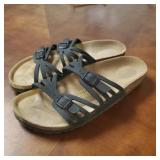 Womens size 8 CUTE strap birkenstocks. Like new