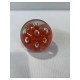 Decorative glass globe paperweight