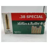 Lellier & Bellot .38 special LRN  158 grain 50