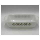Anchor Hocking Fire King Meadow Green loaf pan,