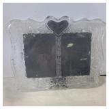 German crystal double picture frame 15in x 11in