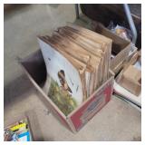 Scrapbooks with postcards