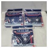 3 Olympic 3 ft x 5ft American flags new