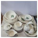 Crown pottery lily of valley 8 dinner plates, 4