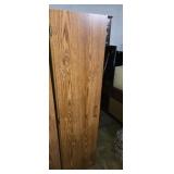 Wooden single door bookcase cabinet 16x12x60in