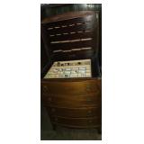 Perfect Sewing storage cabinet with thembles  and
