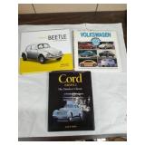 Group of Volkswagen and Cord books.