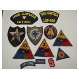 12 mixed vintage patches