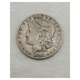 1896 silver Morgan dollar