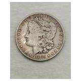 1885 silver Morgan dollar