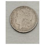 1896 silver Morgan dollar